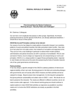 Statement by the Federal Republic of Germany, working group C Statement by the Federal Republic of Germany, working group C