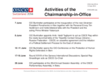 Report on the activities of the Chairperson-in-Office Report on the activities of the Chairperson-in-Office