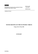 Summary of the 10th Meeting of the Economic Forum Summary of the 10th Meeting of the Economic Forum