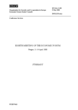 Consolidated Summary of the 8th Meeting of the Economic Forum Consolidated Summary of the 8th Meeting of the Economic Forum