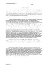 Consolidated Summary of the 2nd Meeting of the Economic Forum Consolidated Summary of the 2nd Meeting of the Economic Forum