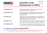 Report on the activities of the Chairperson-in-Office Report on the activities of the Chairperson-in-Office