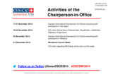 Report on the activities of the Chairperson-in-Office Report on the activities of the Chairperson-in-Office