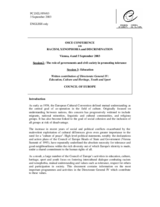 Contribution by the Council of Europe, sessions 2 and 3 Contribution by the Council of Europe, sessions 2 and 3